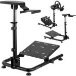 huzaro Volan huzaro Stand simulator de curse, suport pentru volan, suport de pedale, Huzaro Speed 2.0, otel, pana la 20 kg, reglabil, Negru (HZ-SPEED 2.0)