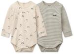 Liewood gyerek body Yanni Grow Printed LS Bodystocking 2 db - bézs 74-80