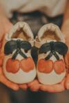 Donsje csecsemő bőrcipő Nanoe Shoes Cherry - bézs 15/16