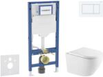 Geberit Duofix - Set pentru montare încastrată, toaletă Oudee și capac softclose, clapetă Sigma20, alb/alb mat SANI11CA31134 (SANI11CA31134)