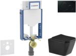 Geberit Kombifix - Set pentru montare încastrată, toaletă Arkas I și capac softclose, clapetă Sigma01, negru SANI15CA5509 (SANI15CA5509)