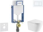 Geberit Kombifix - Set pentru montare încastrată, toaletă Nefia și capac softclose, clapetă Sigma20, alb/alb mat SANI15CA3151 (SANI15CA3151)