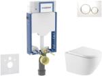 Geberit Kombifix - Set pentru montare încastrată, toaletă Oudee și capac softclose, clapetă Sigma20, alb/auriu SANI15CA3160 (SANI15CA3160)