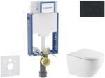 Geberit Kombifix - Set pentru montare încastrată, toaletă Oudee și capac softclose, clapetă Sigma20, negru mat/negru SANI15CA5156 (SANI15CA5156)