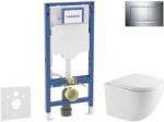 Geberit Duofix - Set pentru încastrată, toaletă Oudee și capac softclose, clapetă Sigma20, crom SANI11CA1159 (SANI11CA1159)