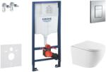 GROHE Rapid SL - Set pentru instalare încastrată, toaletă compactă Oudee și capac softclose, clapetă Skate Cosmopolitan, crom SANI11BA1109 (SANI11BA1109)