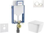Geberit Kombifix - Set pentru montare încastrată, toaletă Arkas I și capac softclose, clapetă Sigma20, alb/auriu SANI15CA3167 (SANI15CA3167)