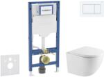 Geberit Duofix - Set pentru montare încastrată, toaletă Oudee și capac softclose, clapetă Sigma20, alb/alb mat SANI11CA31101 (SANI11CA31101)