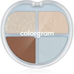 Colorgram Tintin Dory Eyeshadow Palette палитра със сенки за очи и озарители цвят 02 Chestnut Dory 4 гр