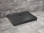 Radaway Doros Stone D szögletes fekete zuhanytálca előlappal 130x90 fekete, ajándék szifonnal