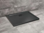 Radaway Doros Stone D szögletes lapos fekete zuhanytálca 90x80 fekete, ajándék szifonnal