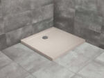Radaway Doros Stone C szögletes lapos beige zuhanytálca 90x90 beige, ajándék szifonnal