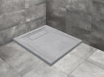 Radaway Doris C lapos szögletes betonszürke zuhanytálca 80x80 betonszürke, ajándék szifonnal