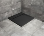 Radaway Teos C szögletes lapos fekete zuhanytálca 100x100 fekete, ajándék szifonnal