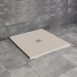 Radaway Kios C szögletes lapos beige zuhanytálca 90x90 beige, ajándék szifonnal