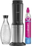 SodaStream CRYSTAL 3.0 szénsavazó titán szürke üvegpalackkal CRYSTAL30TI -