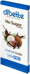 DIBETTE NAS töltött étcsokoládé 80g kókusz ízű krémmel HCN laktózm malt. 52% kakaó