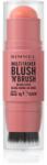 Rimmel Multi-Tasker Blush'N'brush pirosító stick ecsettel árnyalat 100 Cotton Candy 8 g