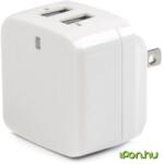 StarTech Dual-port USB wall charger - international travel - 17W/3.4A fehér (USB2PACWH)