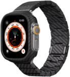Pitaka Curea Pitaka pentru Apple Watch Ultra 2/Ultra/8/7/6/5/4/3/SE, din Fibra de Carbon (Negru) (AWB2307)