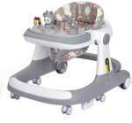  Multifunkcionális elojáró Teno® Babáknak, tálca 3 játékkal, zenével, állítható, összecsukható, max súly 20kg, 6-36 hónap, világosszürke