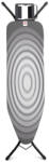 Brabantia vasalódeszka B 1003339, 124x38 cm, 7 állítható pozíció, vasalóállvány, sötétszürke/fehér Vasalódeszka