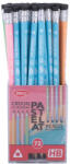 Daco Set 72 creioane HB cu radiera Daco, Pastelat (CG103)