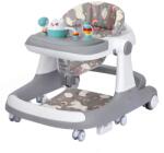  Többfunkciós bébikomp Teno Babáknak, tálca 3 játékkal, macska, zene, állítható, összecsukható, max súly 20kg, 6-36 hónap, szürke