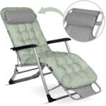 ChillWell összecsukható kerti Nyugágy párnával 2db - Világoszöld (286403-2)
