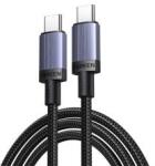 UGREEN L528 adatkábel (Type-C - Type-C, 100W, PD gyorstöltő 3.0, 200cm) SÖTÉTSZÜRKE (176690)