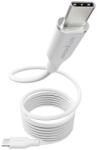 PanzerGlass Cablu PanzerGlass - Magnetic Snake, USB-C/USB-C, 1.5 m, Silver White (5715685027703)