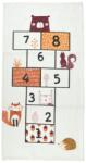 Thimble Hopscotch Erdei Állatok Szőnyeg, 70x140 cm