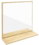 Ceramia Tükör polccal Ceramia Easy 60x61, 5 cm világos tölgyfa EASYZRCO (BC104)