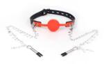 Rosy Calus Rosy Red Ball Nipple Clamps Negru