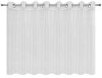 Eurofirany Emma fényes szállal átszőtt fényáteresztő függöny Fehér/ezüst 290x145 cm (386957)