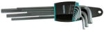 WHIRLPOWER Imbuszkulcs készlet, Whirlpower 158-0109, ezüst, 9 részes, 1, 5 - 10 mm, S2 acél, korrózióálló, hosszított (TC2310467)