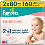 Pampers Sensitive nedves törlőkendő, 2 csomag x80, 160 db