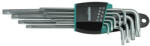 WHIRLPOWER Torxkulcs-készlet, Whirlpower 158-1109, ezüst/fekete, 9 részes, T10, T15, T20, T25, T27, T30, T40, T45, T50, extra hosszú kivitel (TC2310465)