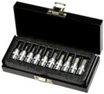 WHIRLPOWER Dugófej-készlet, Whirlpower 1612-0310, ezüst, 10 részes, 1/4", HX (TC232593)