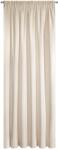 Eurofirany VILLA Dekoratív függöny ráncolószalaggal, 140x270 cm, világos bézs (366820)