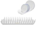 Artemis váza szárító, 15 tányér tartóval, fehér, 39x13x7cm (VD-150602)