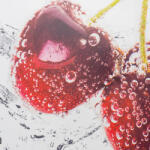  Konyhai hátfal, konyhapanel ütésálló és hőálló ABS anyagból, 295x60 cm - fotó minőségű, UV nyomtatott - Cseresznye vízben (TP10027047)