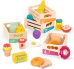 Battat Комплект за игра Battat - Дървени хранителни продукти, 24 части (BTBX2044Z)