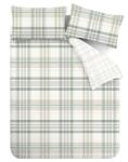 Catherine Lansfield Zöld kétszemélyes háromrészes ágyneműhuzat 200x200 cm Cartmel Check - Catherine Lansfield