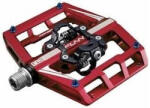 Funn Mamba ipari csapágyas egyoldalas MTB patentpedál, keretes, cserélhető szegecsekkel, piros