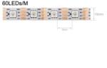  Banda led SMLIGHT WS2812B 60 LED/m IP30 Alb 5m (WS2812B)