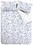 Bianca Kék egyszemélyes pamut-perkál ágyneműhuzat 135x200 cm Thea Floral - Bianca