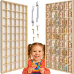 Kruzzel fából készült játéktároló polc babáknak 54 rekeszes 26969 (5900779961937)