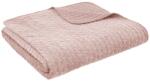 Bianca Törtrózsaszín bársony steppelt ágytakaró 240x260 cm Attica Velvet - Bianca