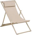 House Nordic Bézs fém kerti napozóágy Curtis - House Nordic